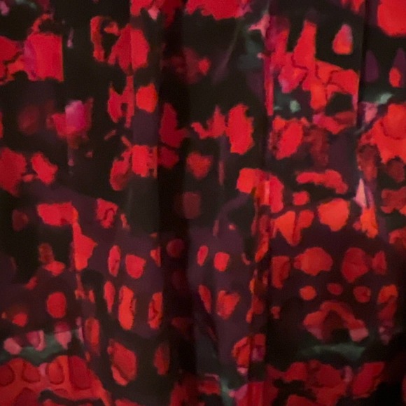 Marc New York Gorgeous Fit & Flare Red Print Dress - Picture 4 of 5